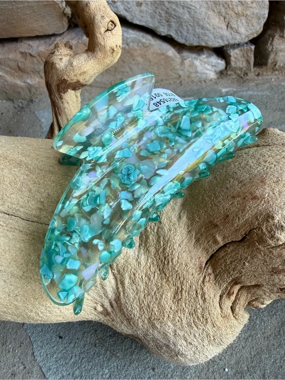 New🌟Free People-Acrylic Seafoam Green Chunky Hair Clip